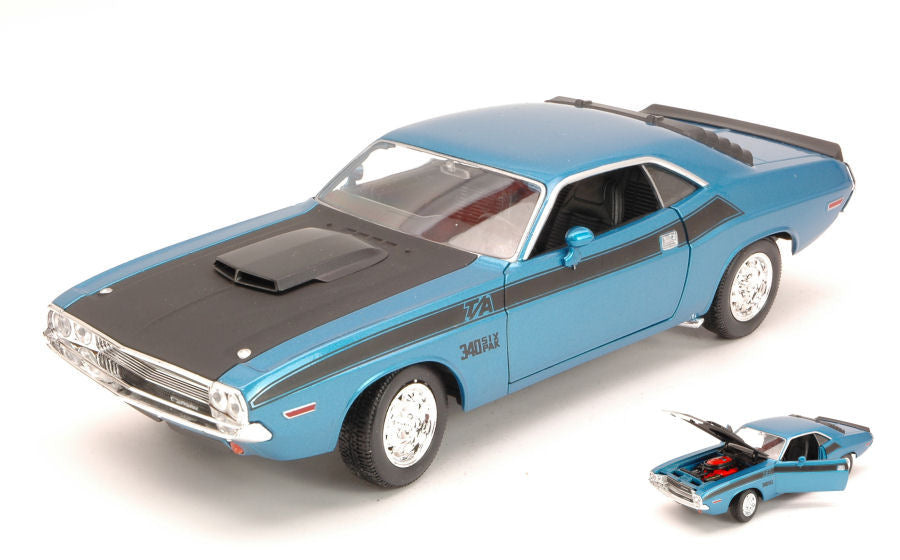 Dodge Challenger T/a 1970 Blue/black – Welly 1:24