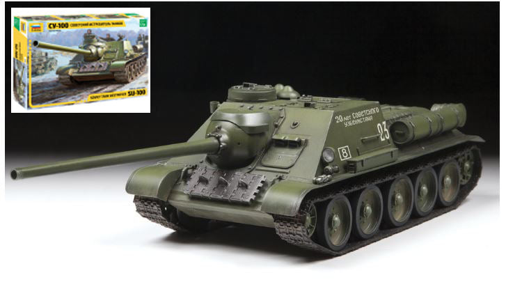 Soviet SU-100 Tank Destroyer Kit – Zvezda 1:35