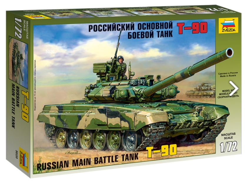 Russian Main Battle Tank T-90 Kit – Zvezda 1:72
