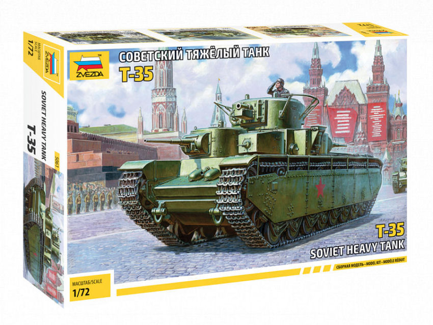 Soviet Heavy Tank T-35 Kit – Zvezda 1:72
