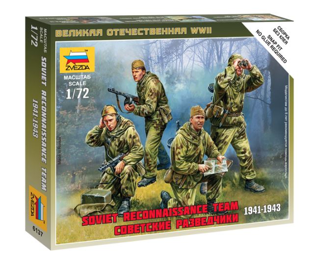 Soviet Reconnaissance Team 1941-43 Kit – Zvezda 1:72