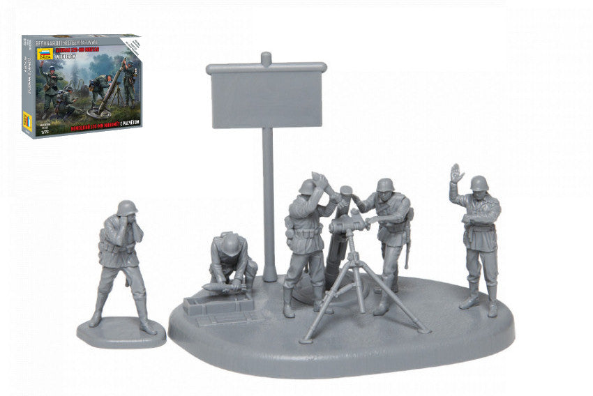 German 120mm Mortar W/crew Kit – Zvezda 1:72