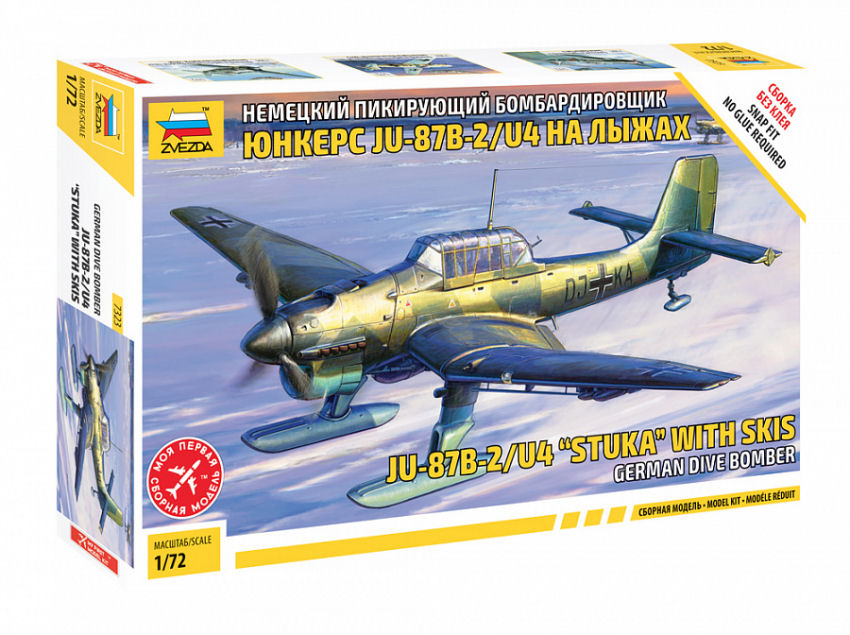 JU-87 B2/U4 Stuka W/ski Kit – Zvezda 1:72