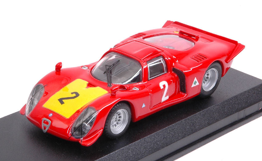 Alfa Romeo 33.2 N.2 3rd 500 Km Imola 1968 M.CASONI-S.DINI – Best Model 1:43