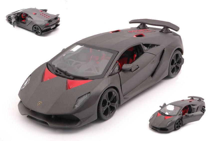 Lamborghini Sesto Elemento 2010 Grigio Barra – Burago 1:24