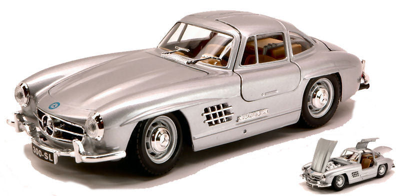 Mercedes 300 Sl 1954 Silver – Burago 1:24