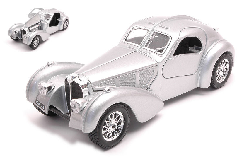 Bugatti Atlantic 1936 argento 1:24 – Bburago