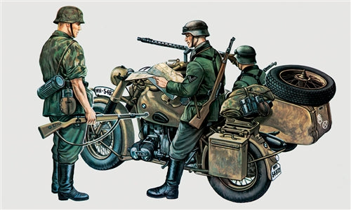 BMW R 75 With Side Car Moto Kit 1:35 – Italeri