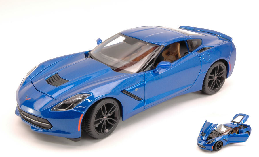 Corvette Stingray Z51 2014 Blue – Maisto 1:18