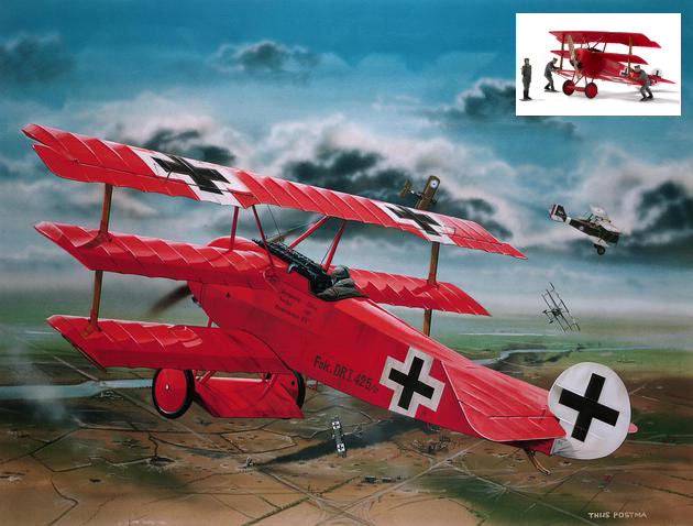 Fokker Dr.i Barone Rosso Von Richtofen Kit – Revell 1:28