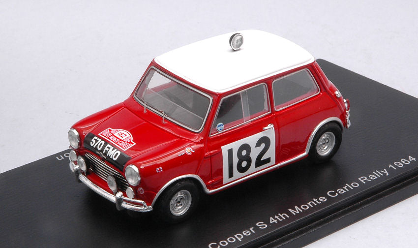 Morris Cooper S N.182 4Th Monte Carlo Rally 1964 T.Makinen-P.Vanson 1:43 – Spark Model
