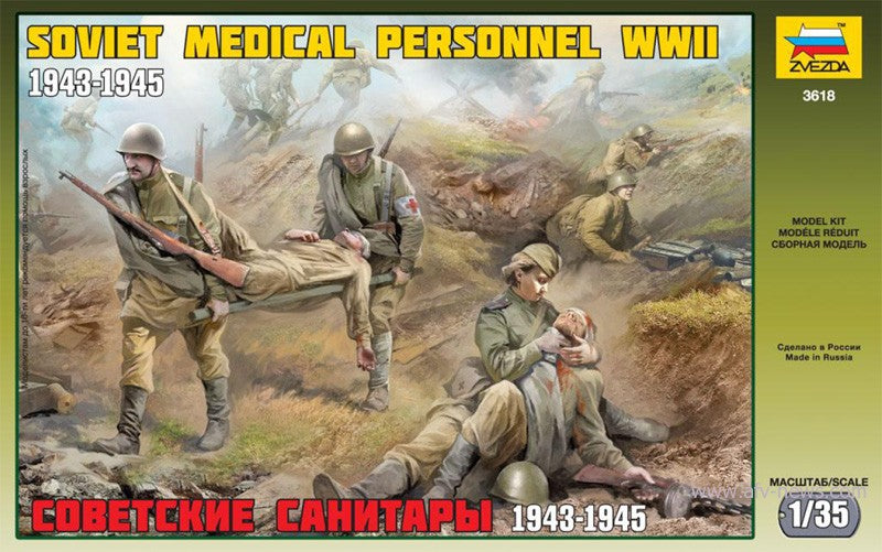Soviet Medical Personnel WWII Kit – Zvezda 1:35