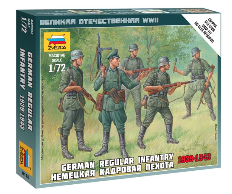 German Regular Infantry 1939/43 Kit – Zvezda 1:72