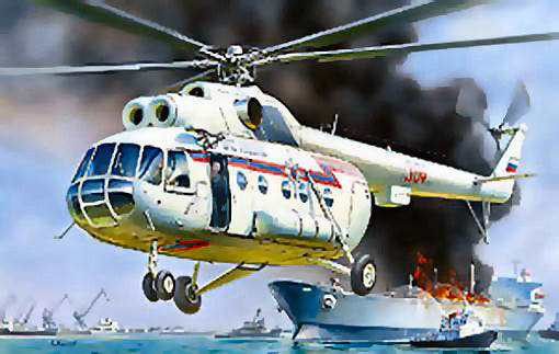 Mil Mi 8 Rescue Helicopter Kit – Zvezda 1:72
