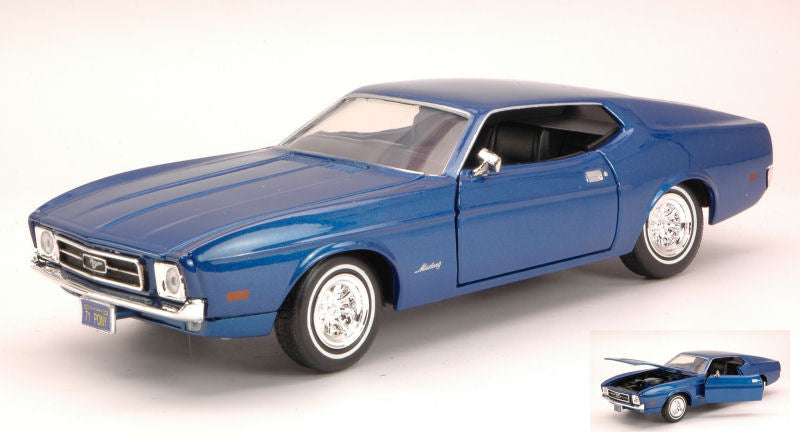 Ford Mustang Sportsroof 1971 Blue – MotorMax 1:24