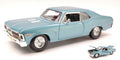 Chevrolet Nova Ss Coupe 1970 Light Metallic blu 1:18 – Maisto