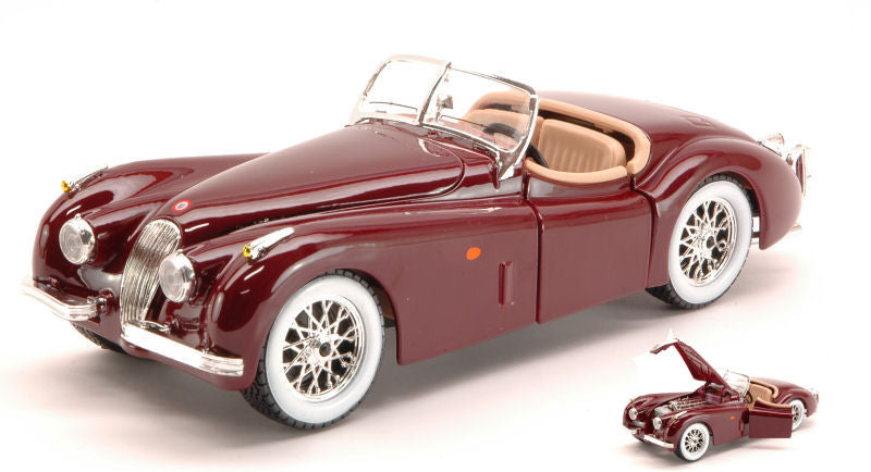 Jaguar Xk 120 Roadster 1951 Amarant – Bburago 1:24