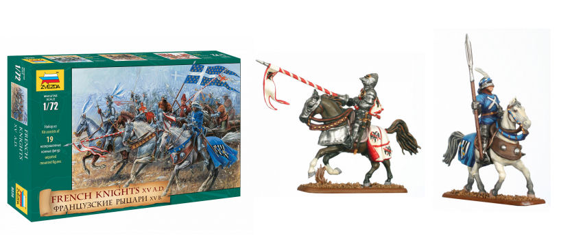French Knights Xv A.D. Kit – Zvezda 1:72