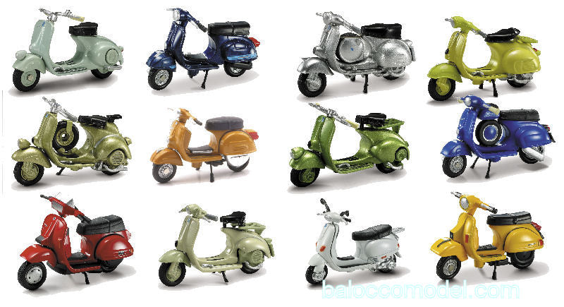 Vespa Piaggio Storiche 12 Modelli Assortiti – New Ray 1:32
