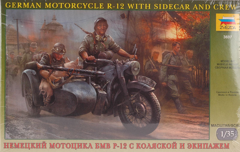 German Wwii Sidecar W/Crew Kit 1:35 – Zvezda
