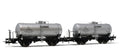 Fs 2-UNIT Pack 2-AXLES Wagons Big Tank Montecatini Livery Ep.iii – Rivarossi 1:87