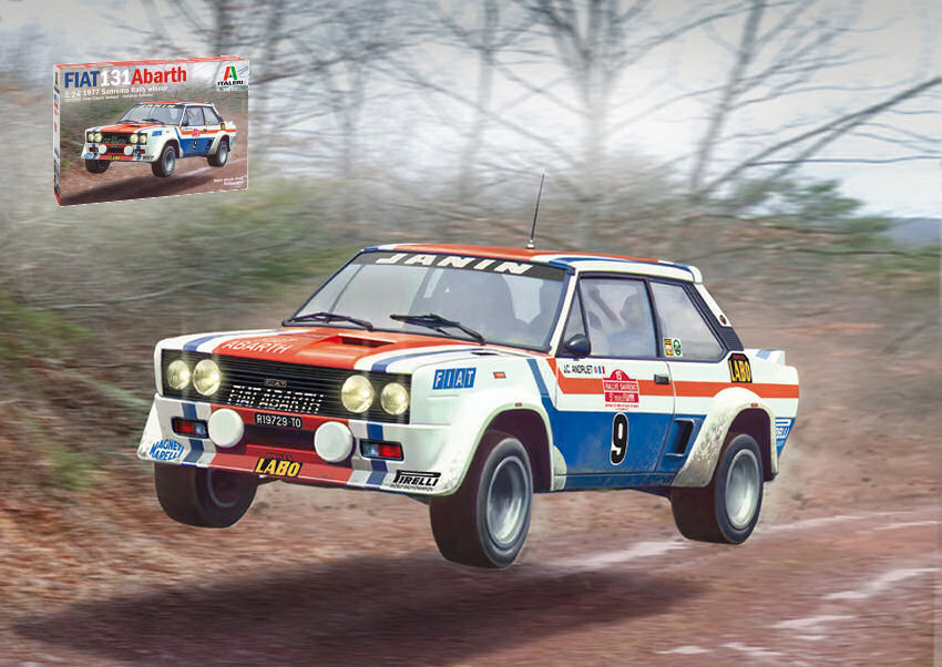 Fiat 131 Abarth 1977 Winner San Remo Rally Kit – Italeri 1:24