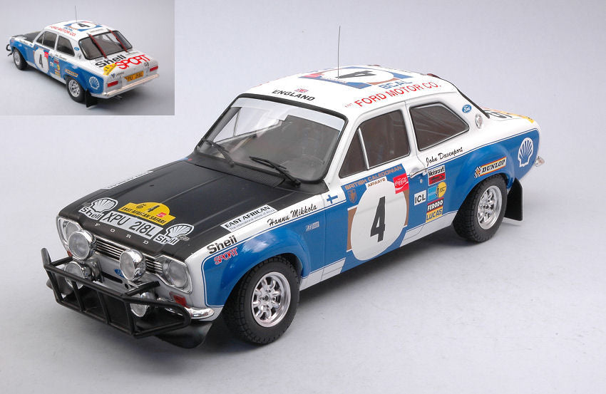 Ford Escort Mki RS 1600 N.4 Safari Rally 1973 Mikkola-Davenport 1:18 – Ixo Model