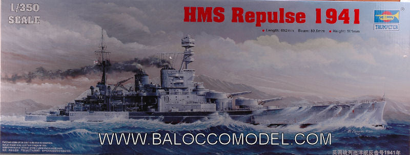 Nave Hms Repulse 1941 Kit – Trumpeter 1:350