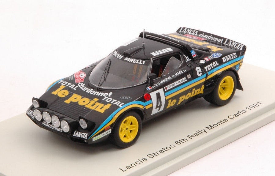Lancia Stratos N.4 6th Monte Carlo 1981 B.DARNICHE-A.MAHE' – Spark Model 1:43