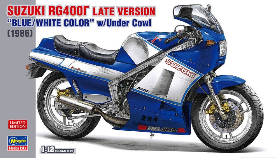 Suzuki RG400G Late Version Blue/white Color W/under Cow Kit – Hasegawa 1:12