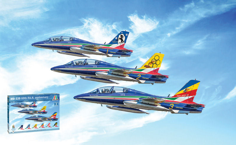 Aermacchi Mb339 60Th P.A.N. Anniversary 3 Kit 1:72 – Italeri