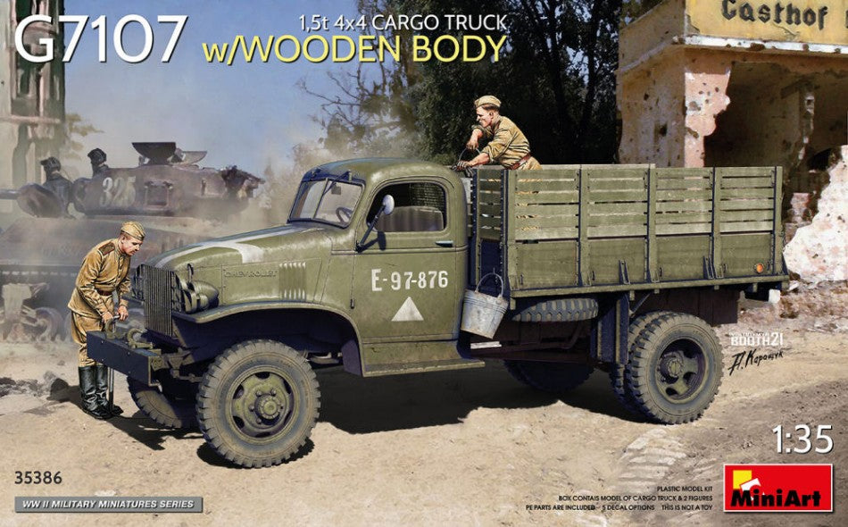 1,5 T 4x4 G7107 Cargo Truck W/wooden Body Kit – Miniart 1:35