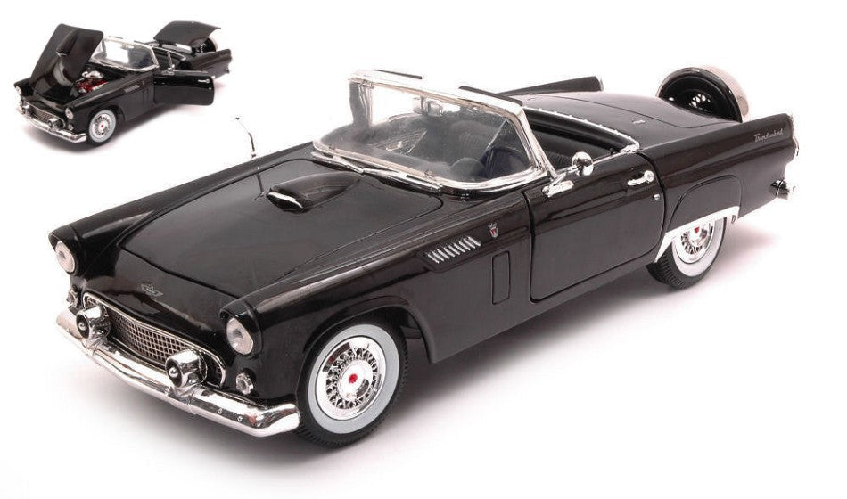 Ford Thunderbird Convertible 1956 Black – MotorMax 1:18