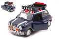 Mini Cooper Classic With Roof Rack Bule/white/red – MotorMax 1:18