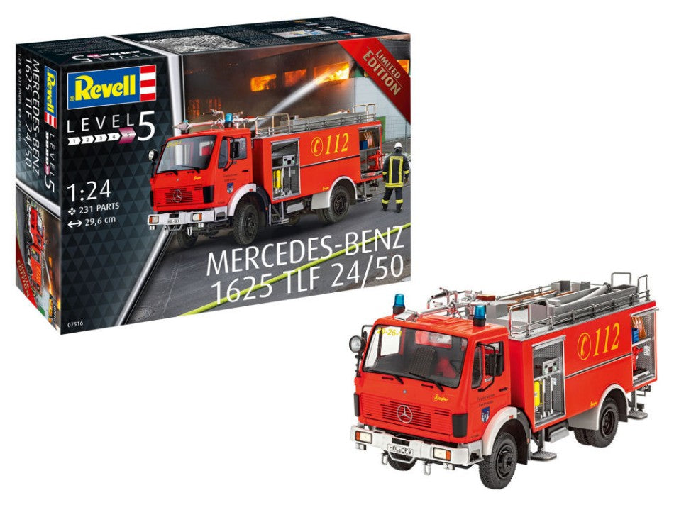 Fire Engine Mercedes 1625 Tlf 24/50 Kit – Revell 1:24