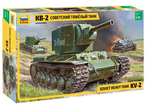 Soviet Heavy Tank KV-2 Kit – Zvezda 1:35