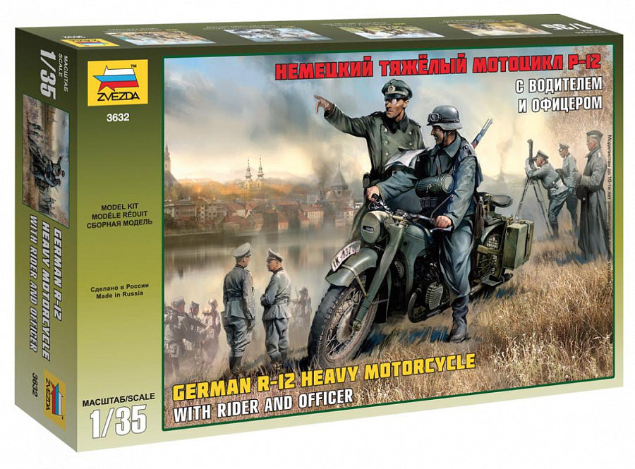 German WWII Motorcycle R 12 Kit – Zvezda 1:35