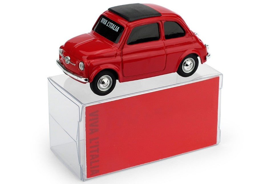 Fiat 500 Rosso Bandiera Italiana – Brumm 1:43