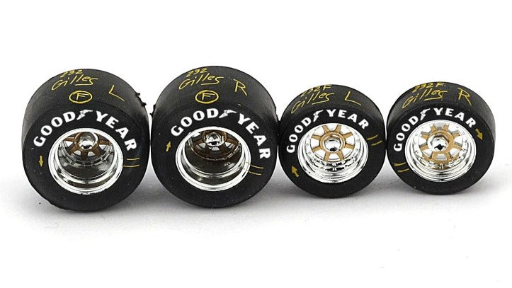 Set Pneumatici Goodyear Con Cerchi Ant.+post.ferrari 126 C2 1982 – Brumm 1:43