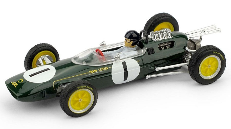 Lotus 25 J.CLARK 1963 N.1 Winner Belgio GP World Champion + Pilota – Brumm 1:43