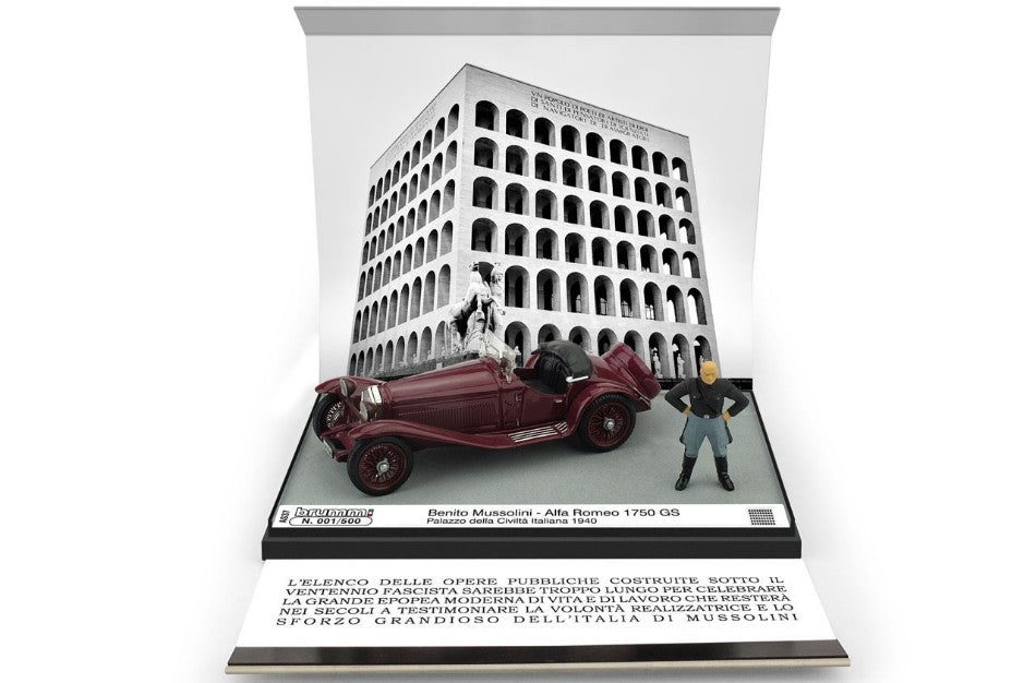 Alfa Romeo 1750 Gs Benito Mussolini Eur Palazzo Della Civilta' 1940 – Brumm 1:43