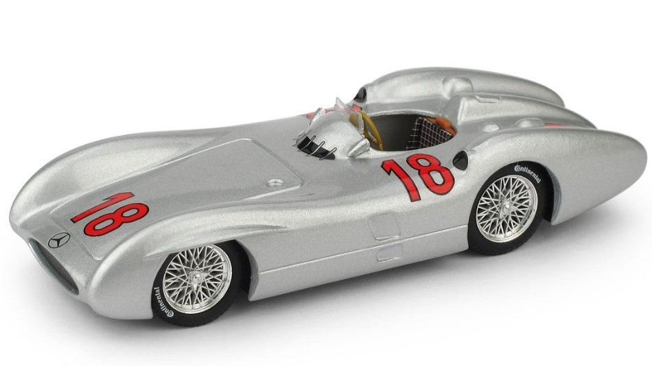 Mercedes W 196 M.FANGIO 1954 N.18 France GP World Champion – Brumm 1:43