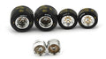 Set Pneumatici Slick + Cerchi Per Ferrari 126 Ck 1980-81 Cod.bm 367 – Brumm 1:43