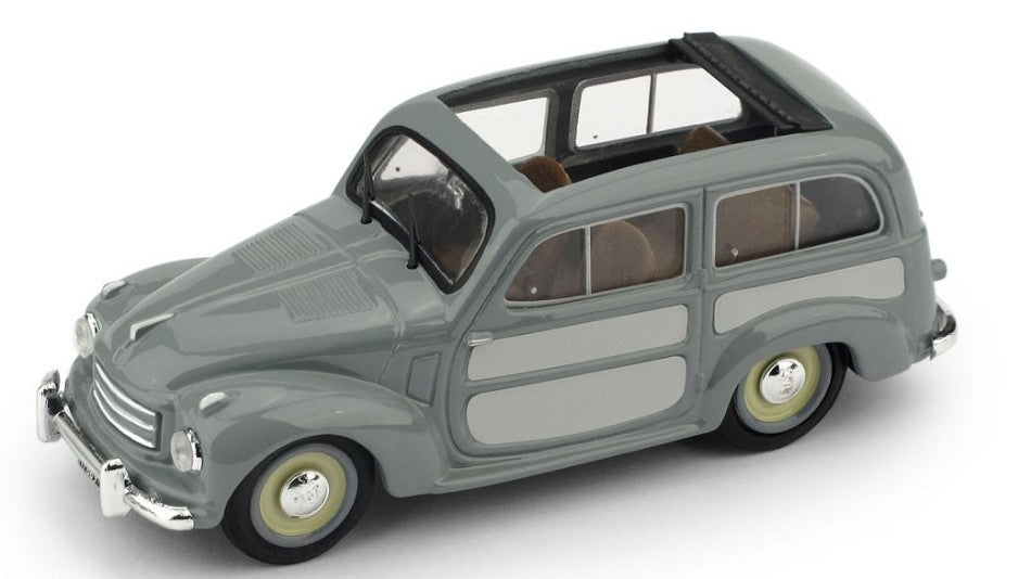 Fiat 500 C Belvedere Aperta 1951 Grigio – Brumm 1:43
