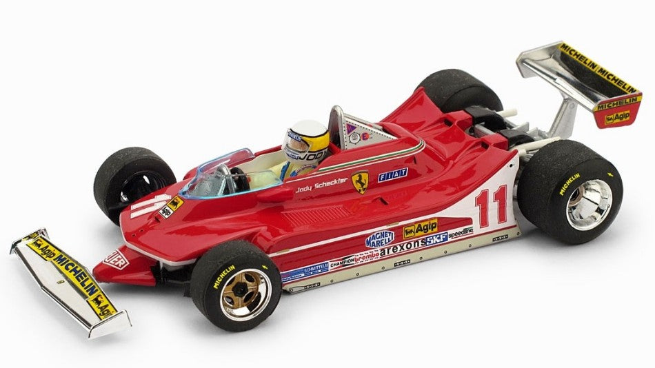 Ferrari 312 T4 Jody Scheckter 1979 N.11 Winner Italy GP + Pilota – Brumm 1:43