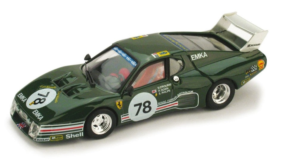 Ferrari 512 Bb Lm N.78 23th Le Mans 1980 O.ROURKE-DOWN-PHILIPS – Brumm 1:43