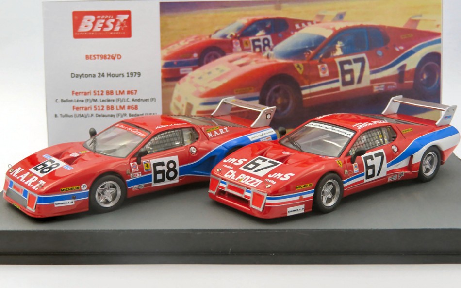 Ferrari 512 Bb Lm N.67+68 24 H Daytona 1979 Ed.lim.pcs 78 – Best Model 1:43
