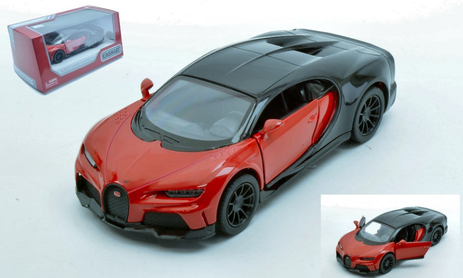 Bugatti Chiron Supersport Red/black Cm 11 Box – Kinsmart 1:32