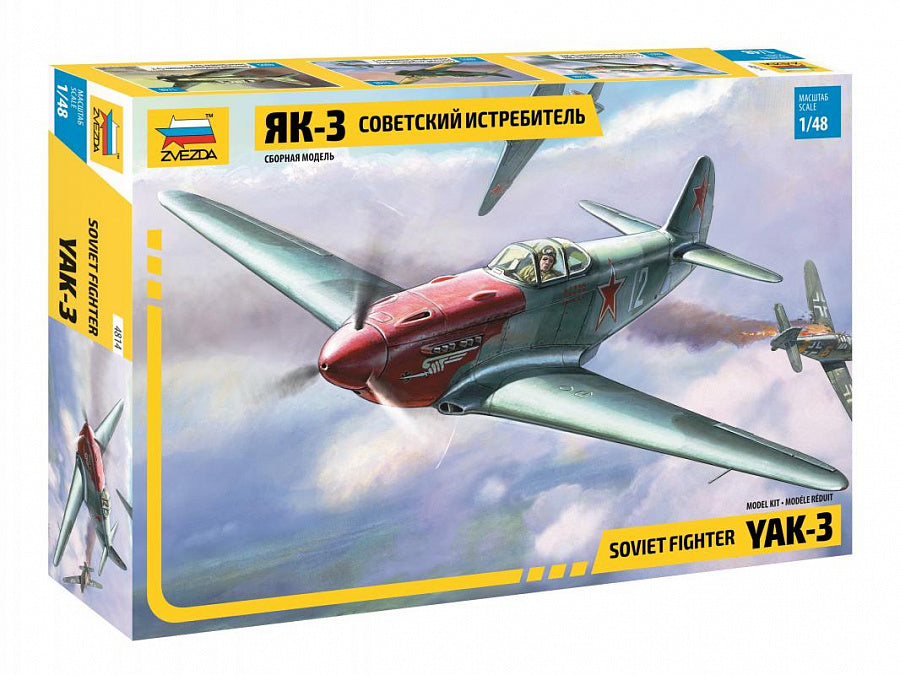 YAK-3 Soviet WWII Fighter Kit – Zvezda 1:48