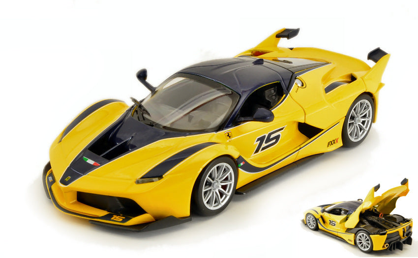 Ferrari Fxx K (kers) 2014 N.15 Yellow – Burago 1:24